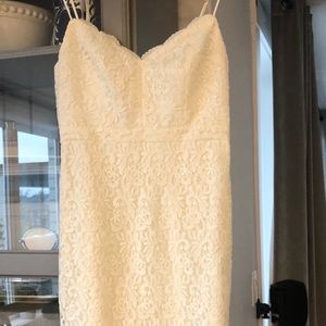 White cocktail dress